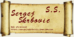 Sergej Škrbović vizit kartica